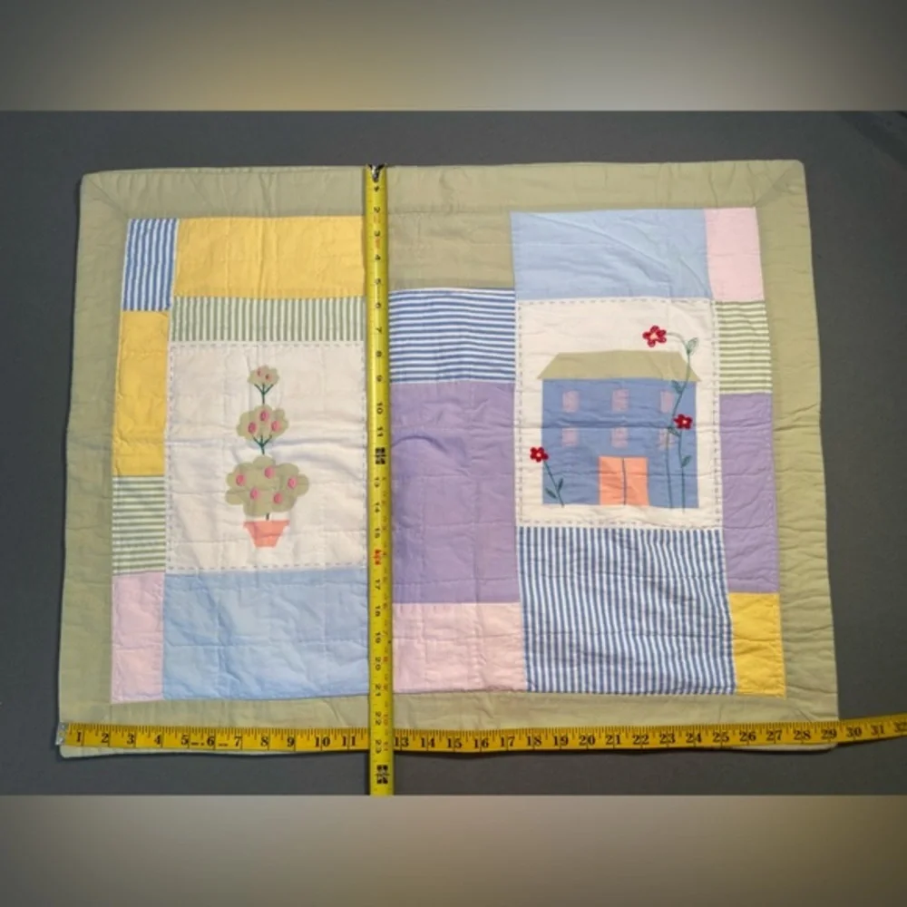 Pair of‎ Quilted Pillow Case Shams, cotton, My Little Neighborhood